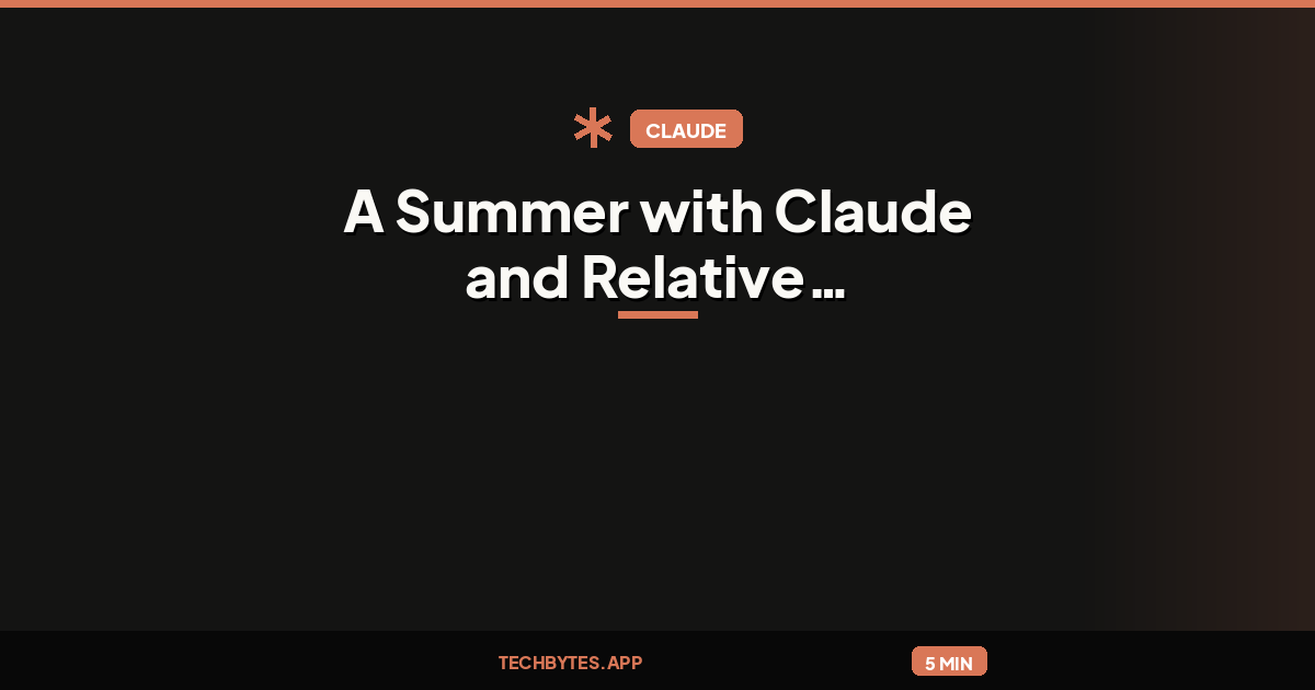 A Summer with Claude and Relative Arbitrage, by Dmitriy Traytel