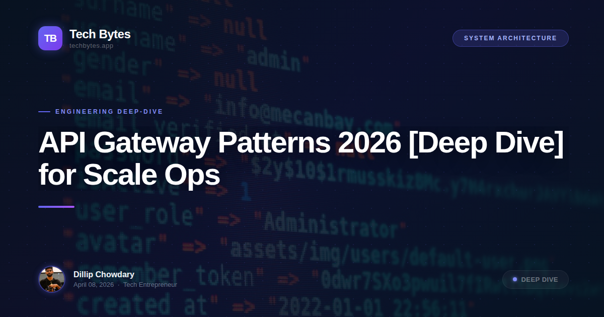 API Gateway Patterns 2026 [Deep Dive] for Scale Ops