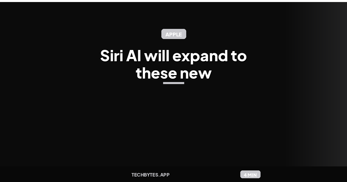 Apple announces Siri AI will expand to these new languages soon