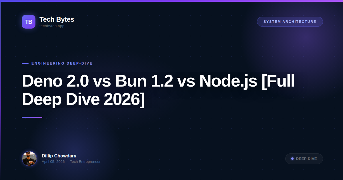 Deno 2.0 vs Bun 1.2 vs Node.js [Full Deep Dive 2026]