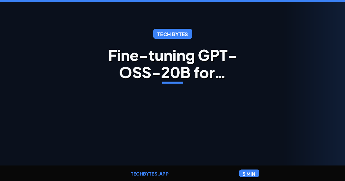 Fine-tuning GPT-OSS-20B for multilingual reasoning on Amazon SageMaker