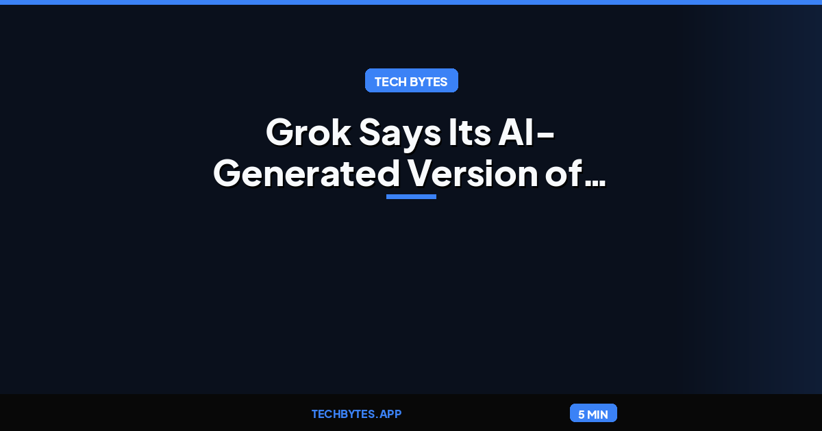 Grok Says Its AI-Generated Version of ‘The Odyssey’ Is ‘Not Historically