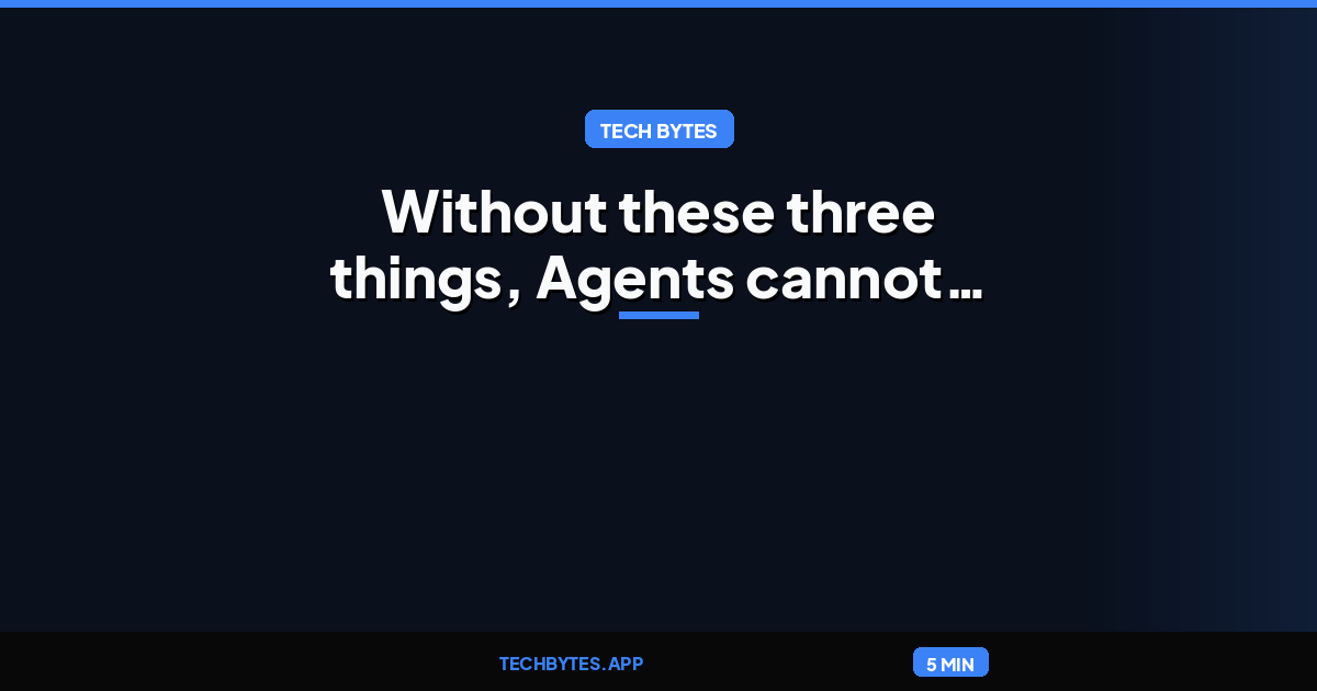 Isolation. Security. Scale: Without these three things, Agents cannot be