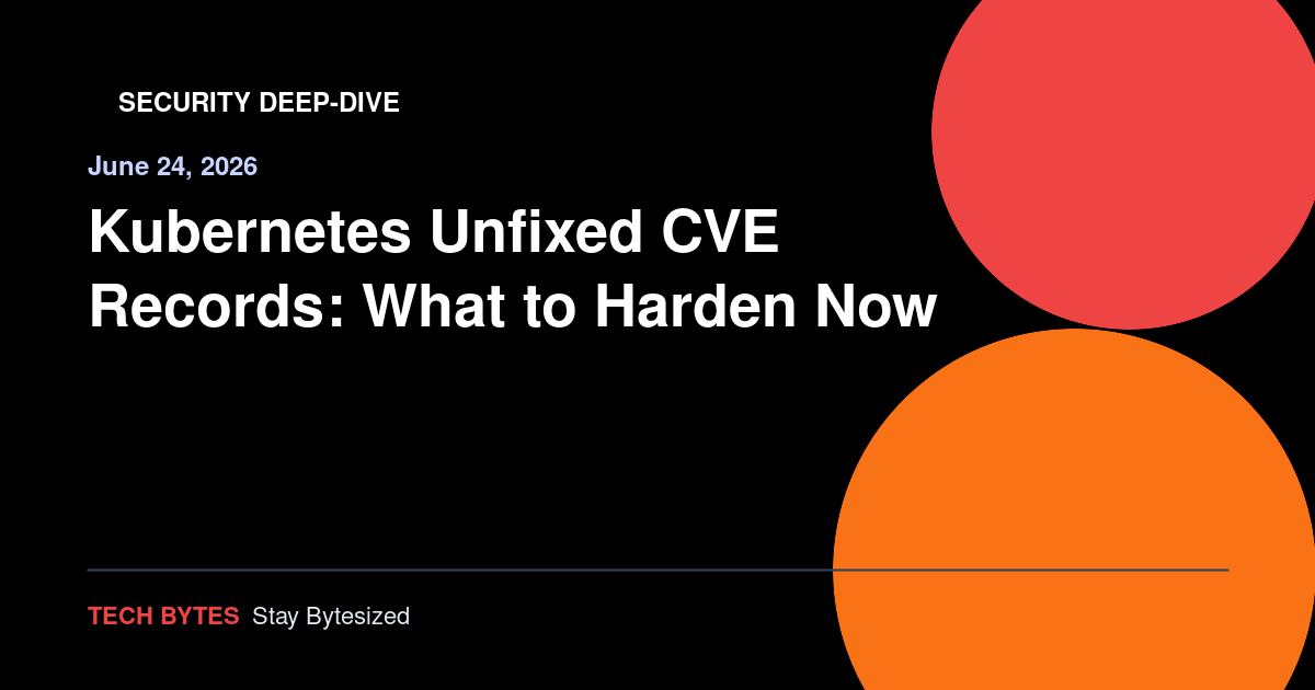 Kubernetes Unfixed CVE Records: What to Harden Now