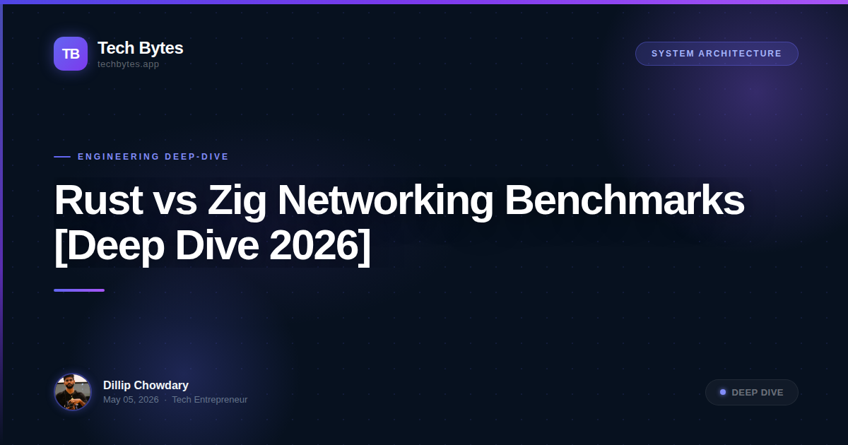 Rust vs Zig Networking Benchmarks [Deep Dive 2026]