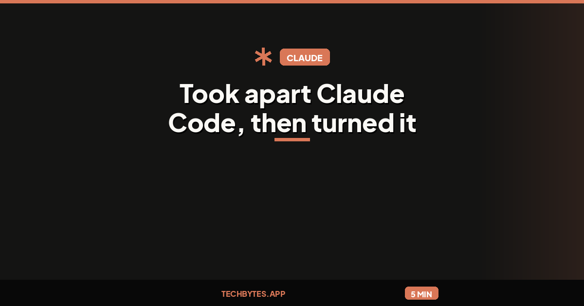 Took apart Claude Code, then turned it into a free course on harness