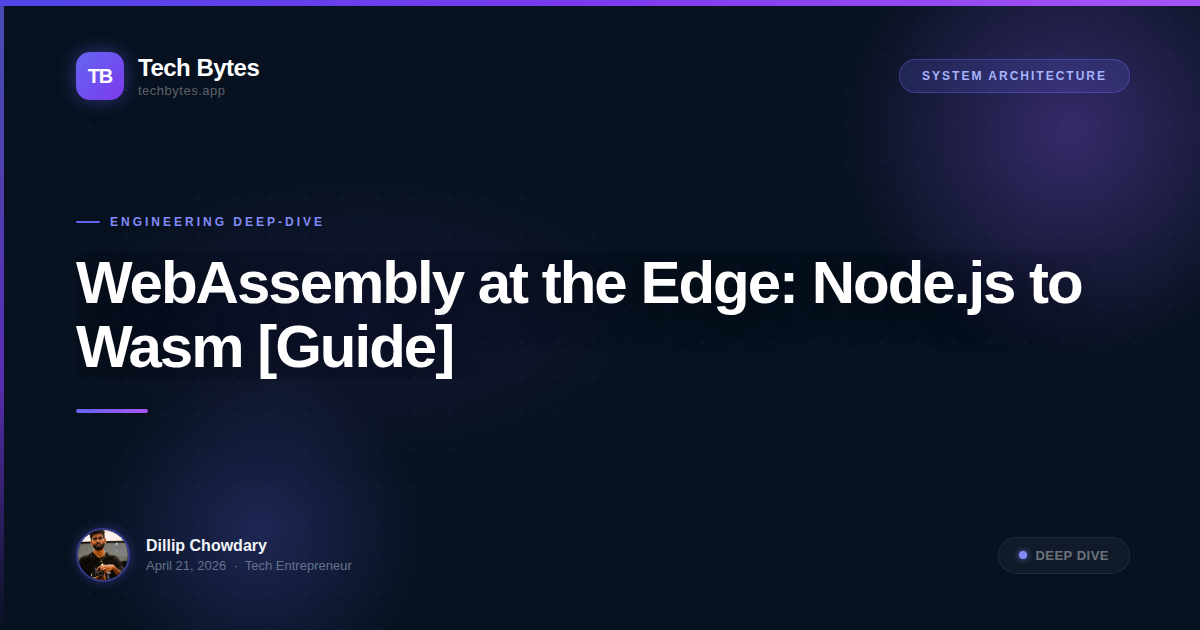WebAssembly at the Edge: Node.js to Wasm [Guide]
